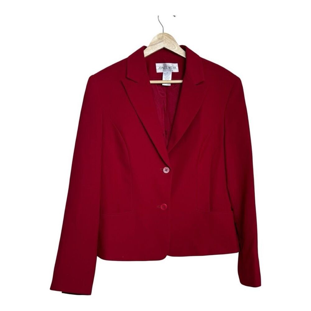 Jones wear red blazer size 12 work wear professional‎